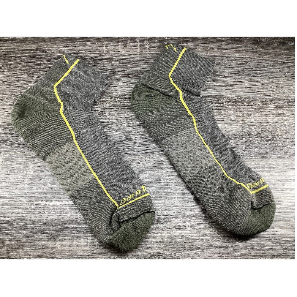 Darn Tough Men's Large Taupe Hiker Midweight Quarter Hiking Socks B30-1
